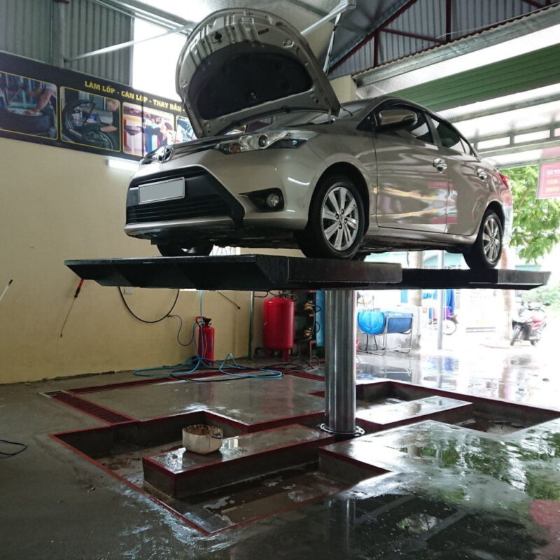 Cầu nâng 1 trụ rửa xe Ấn Độ Senok