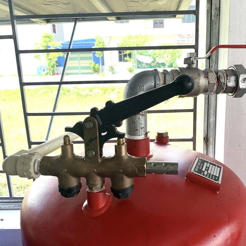 Tay khóa dầu cầu nâng 1 trụ SENOK PU04