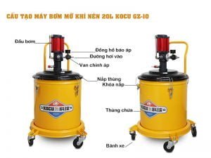Máy bơm mỡ bằng khí nén KOCU GZ-10
