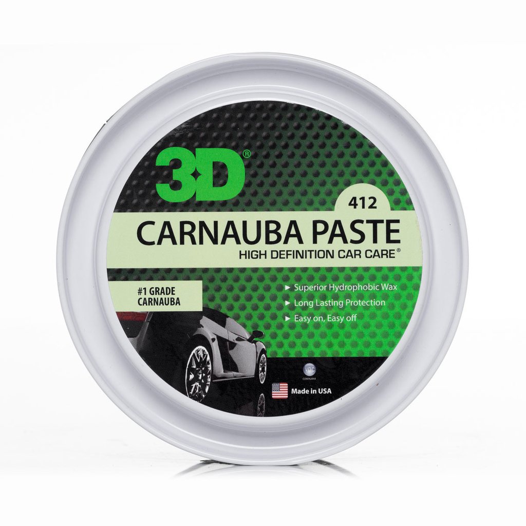 Sáp đánh bóng 3D Carnauba Paste | 412 4 sáp đánh bóng carnauba paste