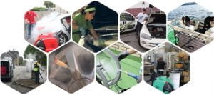 Ứng dụng của máy rửa xe hơi nước nóng Optima Steamer DMF