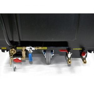 Phía dưới đằng sau máy rửa xe hơi nước nóng Optima Steamer  EST - 18K