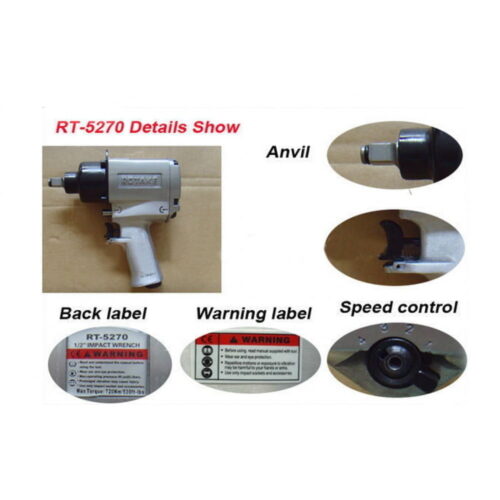 Súng xiết bu lông khí nén 1/2 inch ROTAKE RT-5270 7 Súng xiết bu lông 1/2 inch Rotake RT-5270