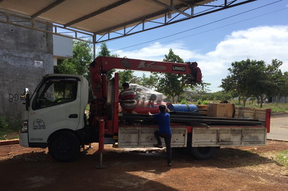 Lắp đặt trọn bộ thiết bị rửa xe tại trạm Đồng Phú, Bình Phước