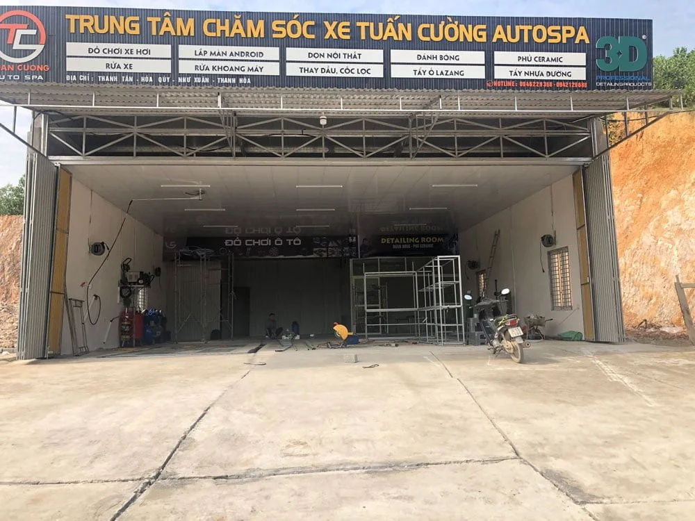 Đào tạo điểm trạm rửa xe tại Như Xuân - Thanh Hoá