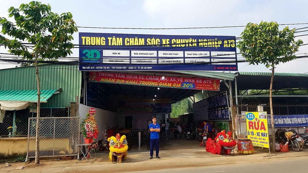 Khai trương trung tâm chăm sóc xe Huỳnh Thị Hai, Quận 12
