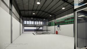 Mô hình 3D Trung tâm chăm sóc xe chuyên nghiệp tại An Giang