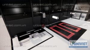 Mô hình 3D Trung tâm chăm sóc xe hơi chuyên nghiệp tại Đắk Lắk