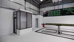 Mô hình 3D Trung tâm chăm sóc xe hơi chuyên nghiệp tại Bình Thuận