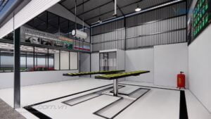 Mô hình 3D Trung tâm chăm sóc xe hơi chuyên nghiệp tại Bình Thuận