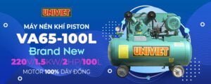 Máy nén khí UNIVIET VA65-100L