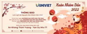 Thông báo nghỉ Tết Nhâm Dần 2022