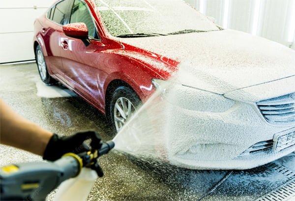 Hướng dẫn rửa xe không chạm bằng bình phun bọt tuyết khí nén