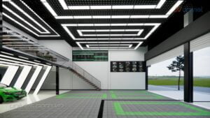 Mô hình 3D Trung tâm chăm sóc xe hơi chuyên nghiệp tại Vĩnh Phúc