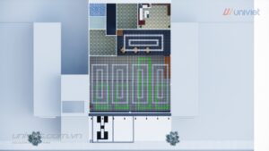 Mô hình 3D Trung tâm chăm sóc xe hơi chuyên nghiệp tại Vĩnh Phúc