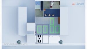 Mô hình 3D Trung tâm chăm sóc xe hơi chuyên nghiệp tại Vĩnh Phúc