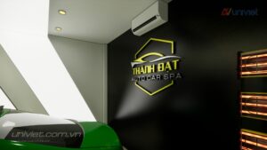 Mô hình 3D Trung tâm chăm sóc xe hơi chuyên nghiệp tại Hà Nội
