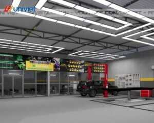 Bản thiết kế trạm rửa xe ô tô với kỹ thuật hiện đại và tiện ích đa dạng