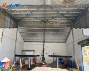 Lắp đặt cầu nâng 1 trụ tại Yên Lập - Hải Phòng