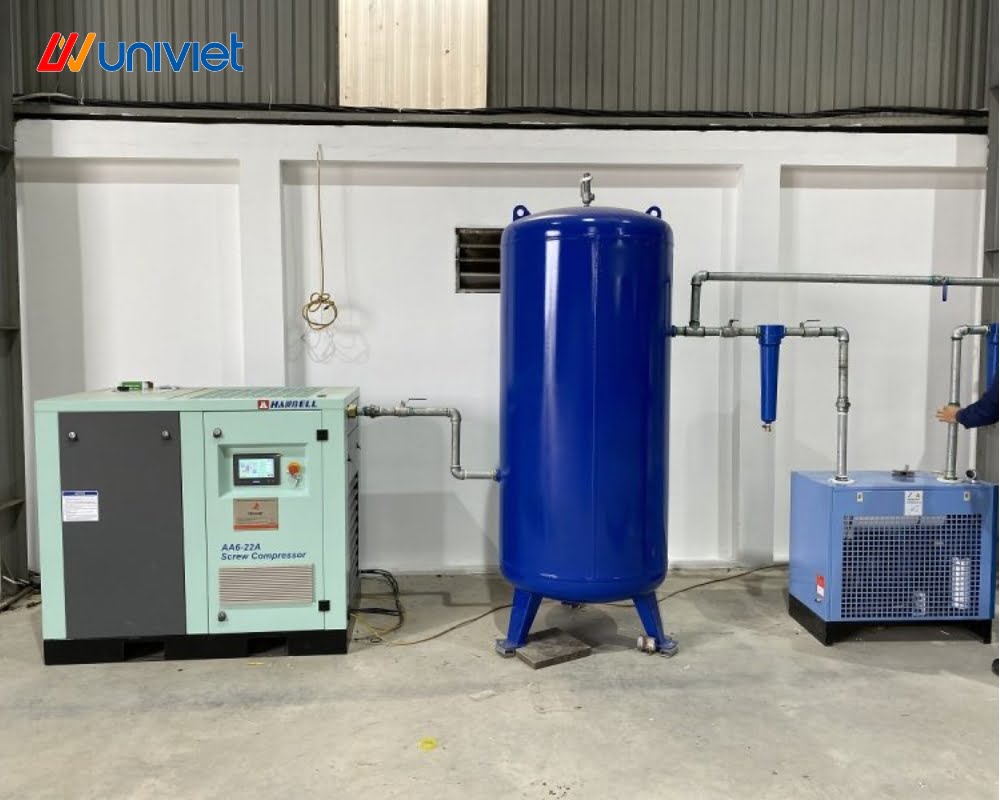 Hệ thống khí nén đồng bộ cho gara ô tô