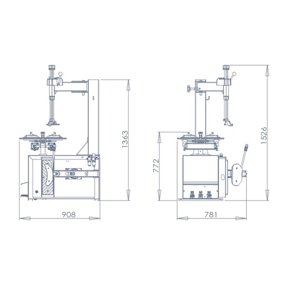 Máy ra vào lốp REGIT LN-850 5 Máy ra vào lốp REGIT LN-850