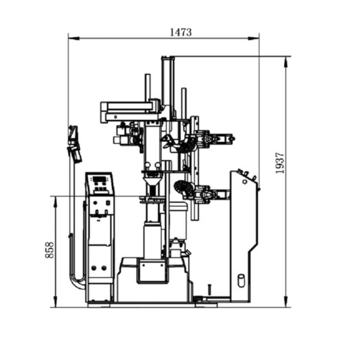 Máy ra vào lốp trụ định tâm REGIT LN-T8