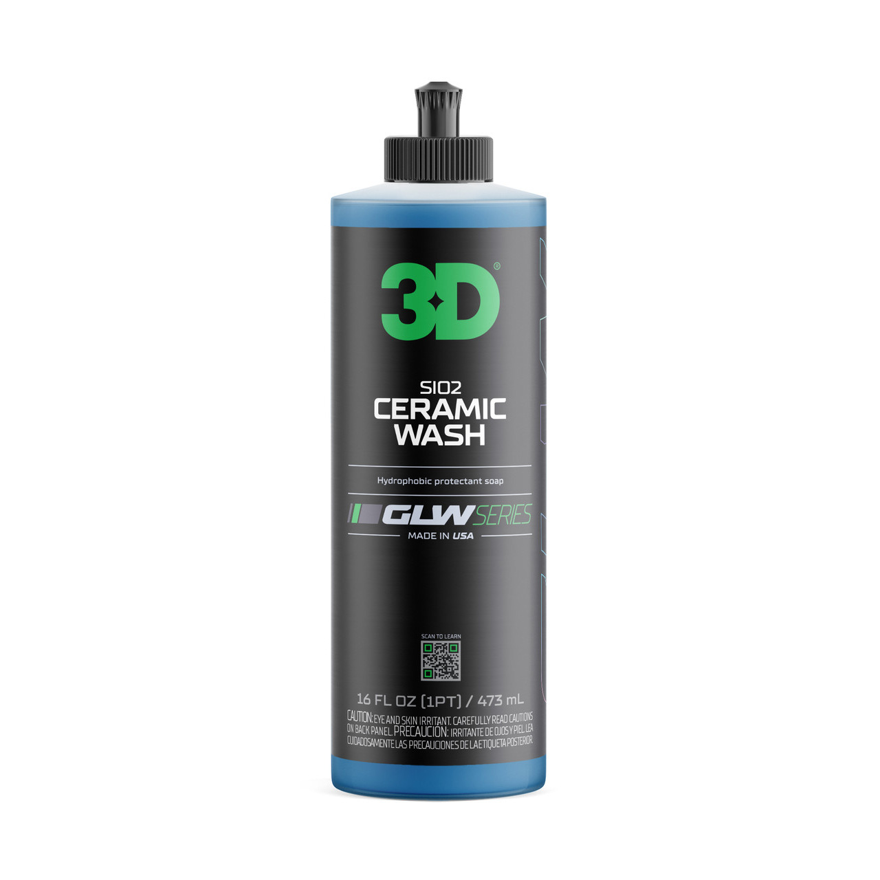 Nước rửa xe tăng cường độ bóng và bảo vệ sơn 3D GLW Series SiO2 Ceramic Wash | 342OZ16 1 Nước rửa xe tăng cường độ bóng và bảo vệ sơn 3D GLW Series SiO2 Ceramic Wash 16 Oz (470ml) | 342OZ16