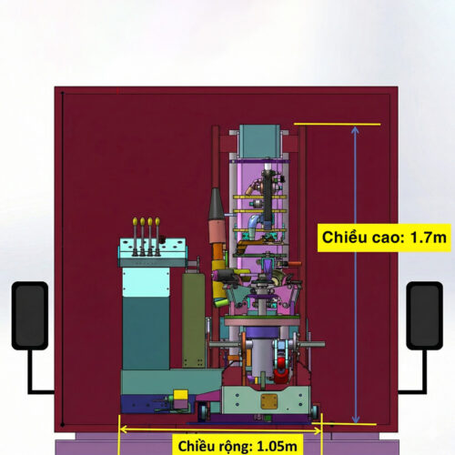 Máy ra vào lốp xe tải đứng đa dụng lắp trên xe lưu động UNIVIET U609-SDL