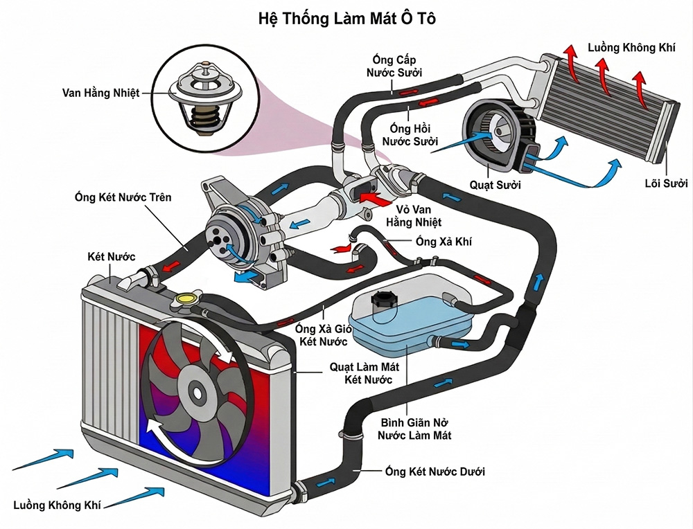 Hệ thống làm mát động cơ