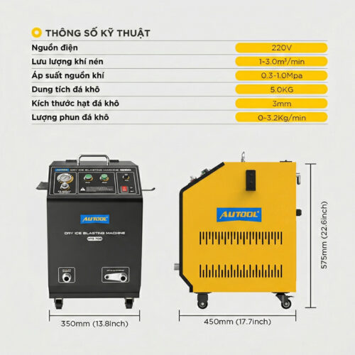 Máy bắn đá khô CO2 AUTOOL HTS705