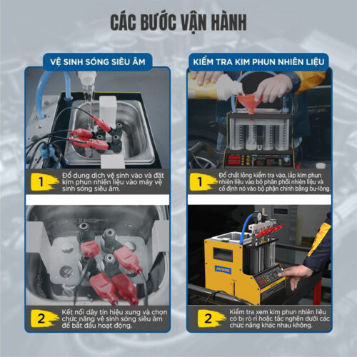 Máy kiểm tra và súc rửa kim phun AUTOOL CT160