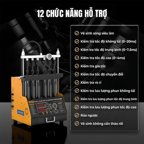Máy kiểm tra và súc rửa kim phun AUTOOL CT400 GDI