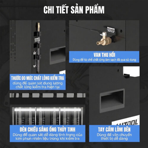 Máy kiểm tra và súc rửa kim phun AUTOOL CT500 GDI