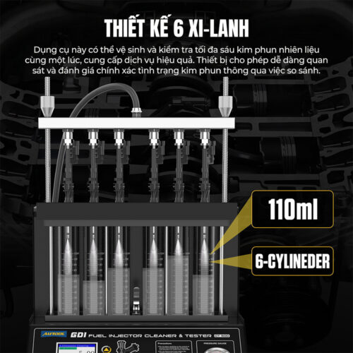 Máy kiểm tra và súc rửa kim phun AUTOOL CT500 GDI