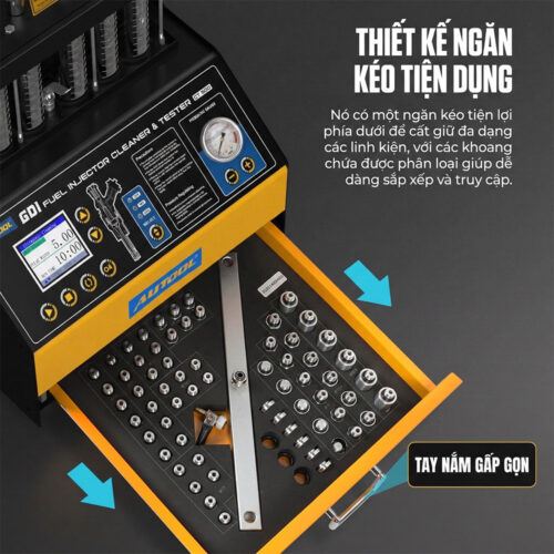Máy kiểm tra và súc rửa kim phun AUTOOL CT500 GDI
