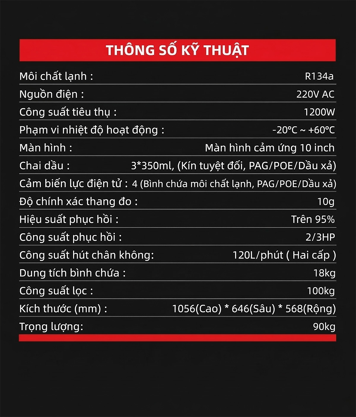 Máy nạp ga điều hòa ô tô tự động WONDERFU X568