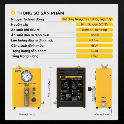Máy tạo khói phát hiện rò rỉ đường ống AUTOOL SDT203