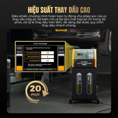 Máy thay dầu hộp số tự động AUTOOL ATF705