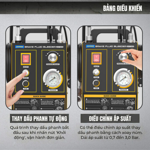 Máy thay dầu phanh ô tô AUTOOL AST605 12 Máy thay dầu phanh AUTOOL AST605