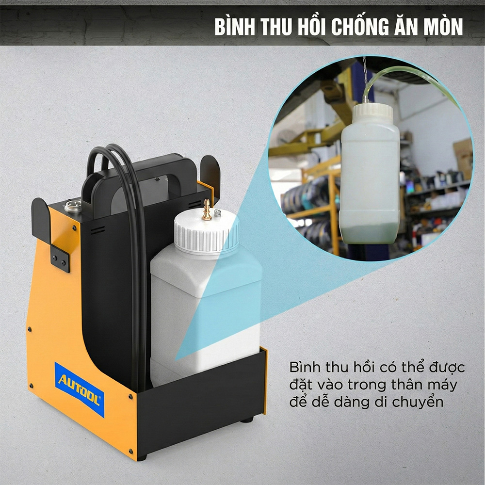 Máy thay dầu phanh ô tô AUTOOL AST605 5 Máy thay dầu phanh AUTOOL AST605