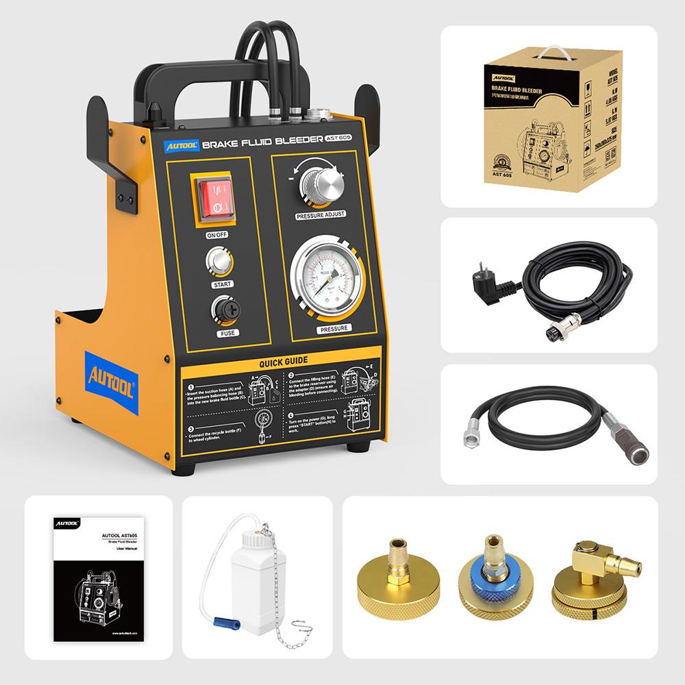Máy thay dầu phanh ô tô AUTOOL AST605 2 Máy thay dầu phanh AUTOOL AST605