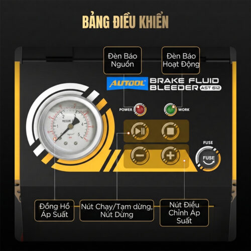 Máy thay dầu phanh AUTOOL AST612