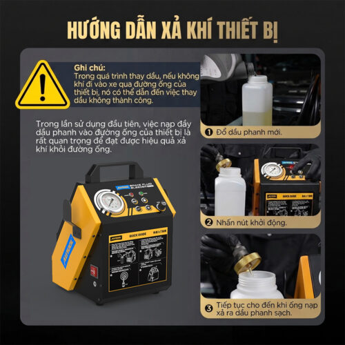 Máy thay dầu phanh AUTOOL AST612