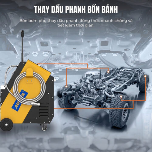 Máy thay dầu phanh ô tô AUTOOL AST618
