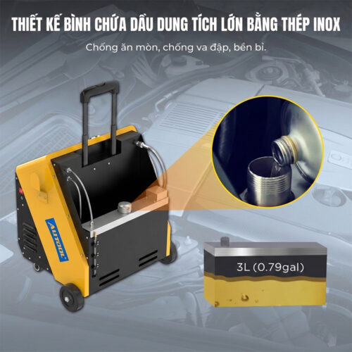 Máy thay dầu phanh ô tô AUTOOL AST618