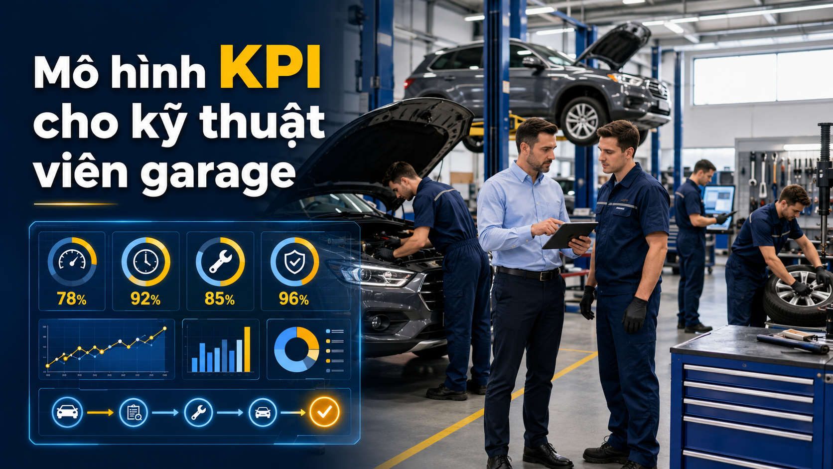 Mô hình KPI cho kỹ thuật viên garage