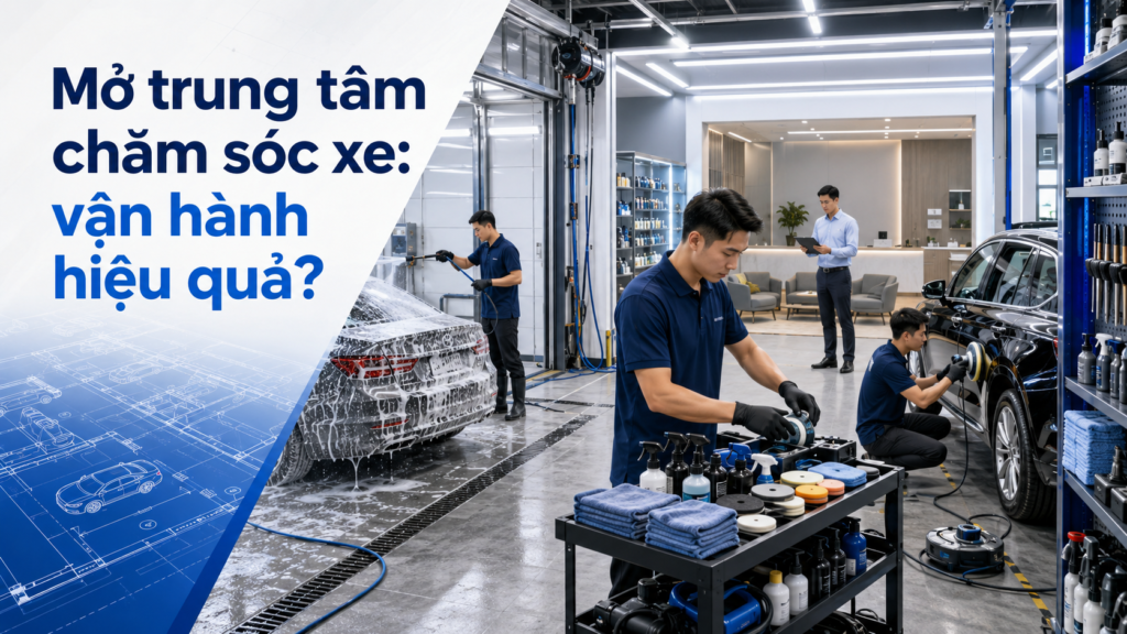 Mở trung tâm chăm sóc xe cần chuẩn bị gì để vận hành hiệu quả