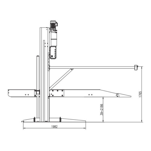 Cầu nâng 2 trụ đỗ xe UNIVIET QY281