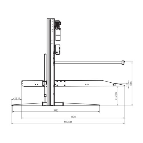 Cầu nâng 2 trụ đỗ xe ô tô UNIVIET QY282