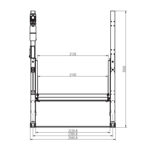 Cầu nâng 2 trụ đỗ xe ô tô UNIVIET QY282